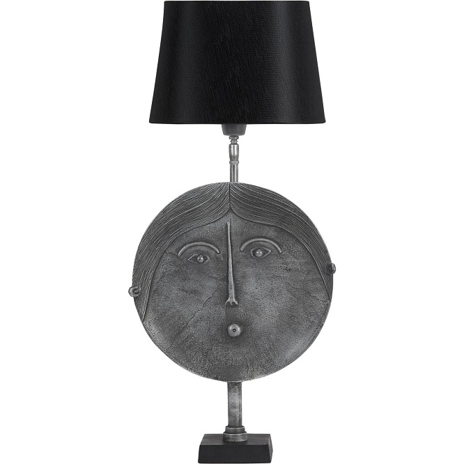Metalowa lampa stolowa Mrs Round z abażurem